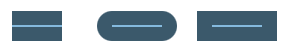 A visual illustration of
 StrokeLineCap using 3 different values